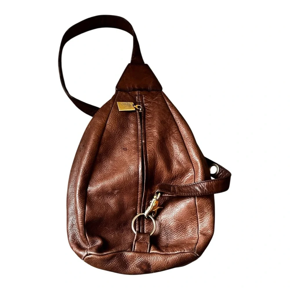 Tignanello Leather Sling Shoulder Handbag with‎ Adjustable Strap
